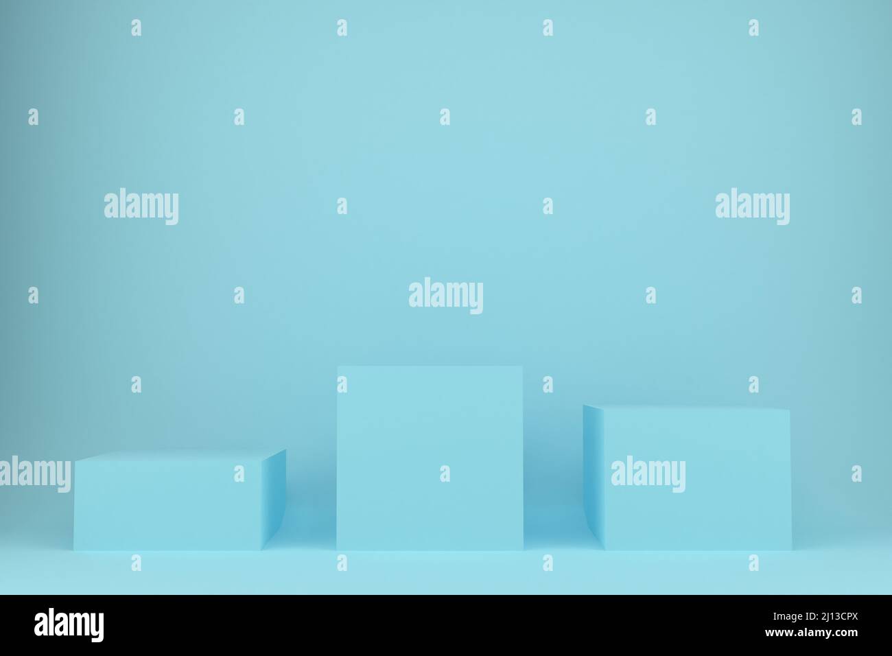 3D podium de votre vitrine de produits. Composition des plates-formes bleues. Illustration de Vector 3D. Banque D'Images