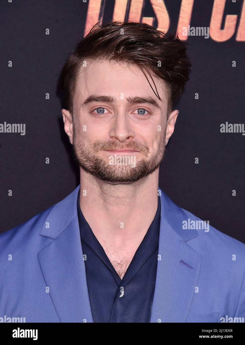 LOS ANGELES, CA - MARS 21: Daniel Radcliffe assiste à la première de Los Angeles de Paramount Pictures 'The Lost City' au Regency Village Theatre le Mar Banque D'Images