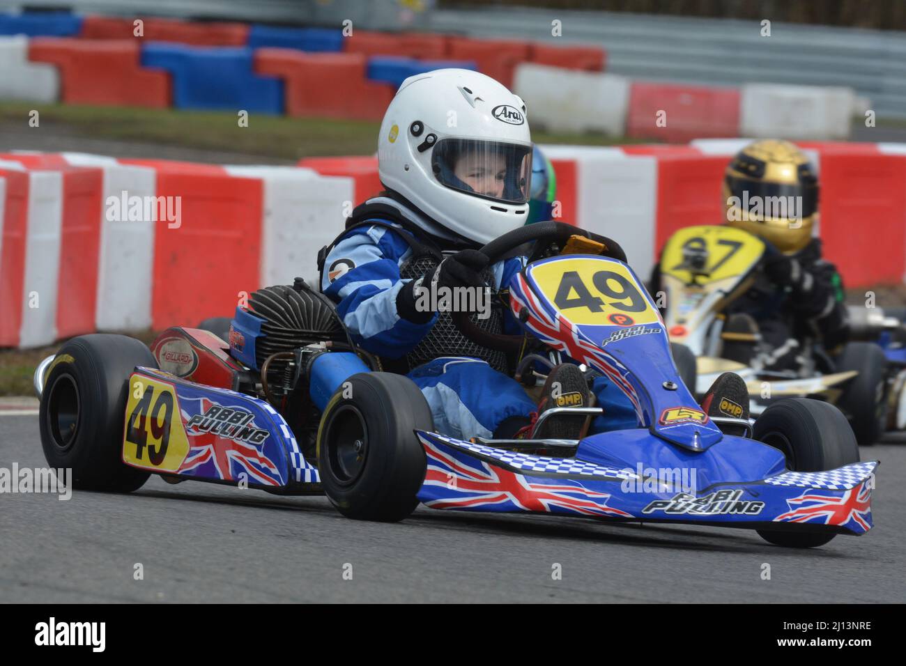 Abbi Pulling est un pilote de course britannique, actuellement en compétition dans la série W, elle est également sur le programme Alpine Affiliate. Banque D'Images