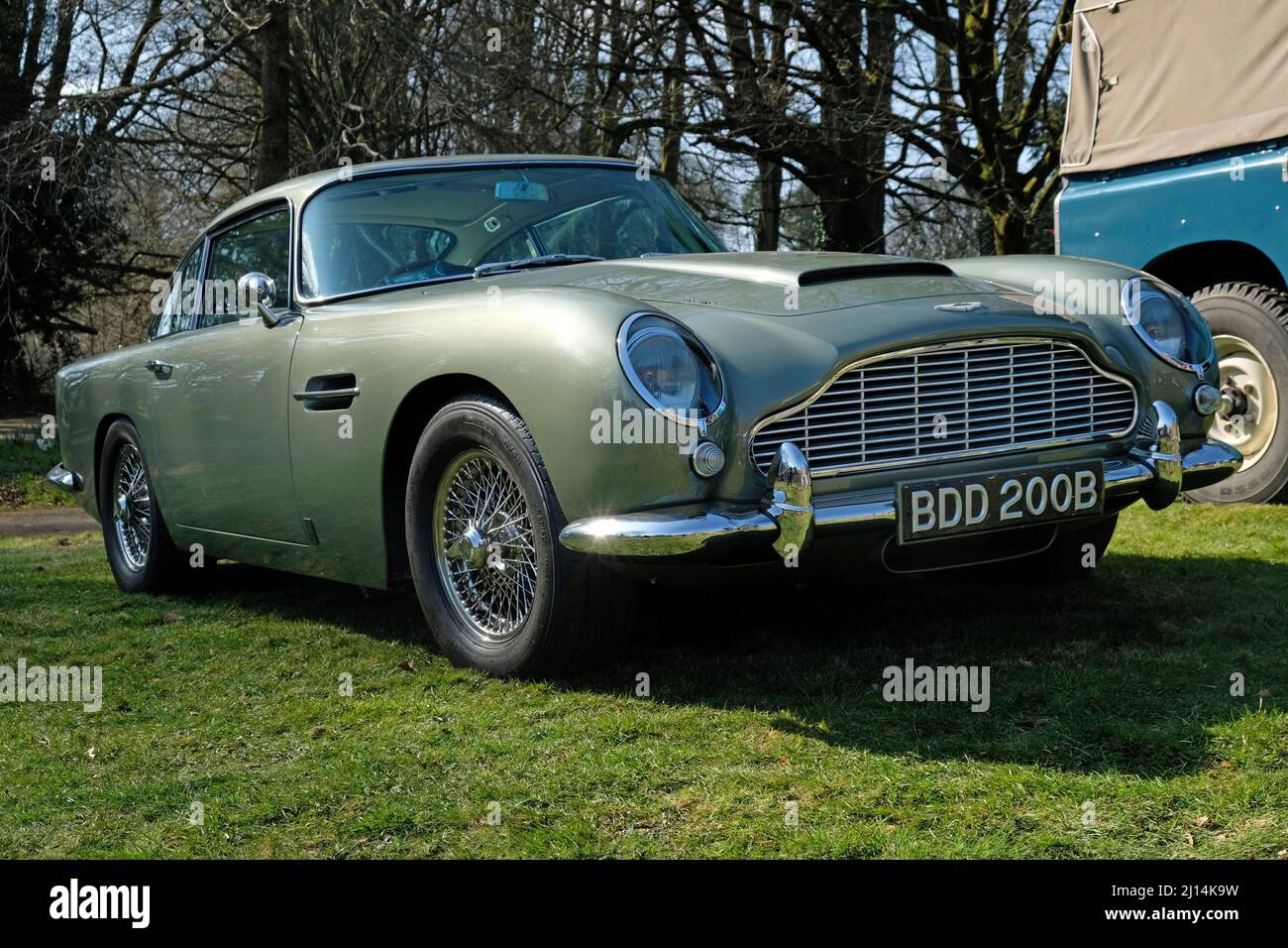 Aston Martin DB4 à Cars on the Green, BAfler, Somerset, Angleterre Banque D'Images