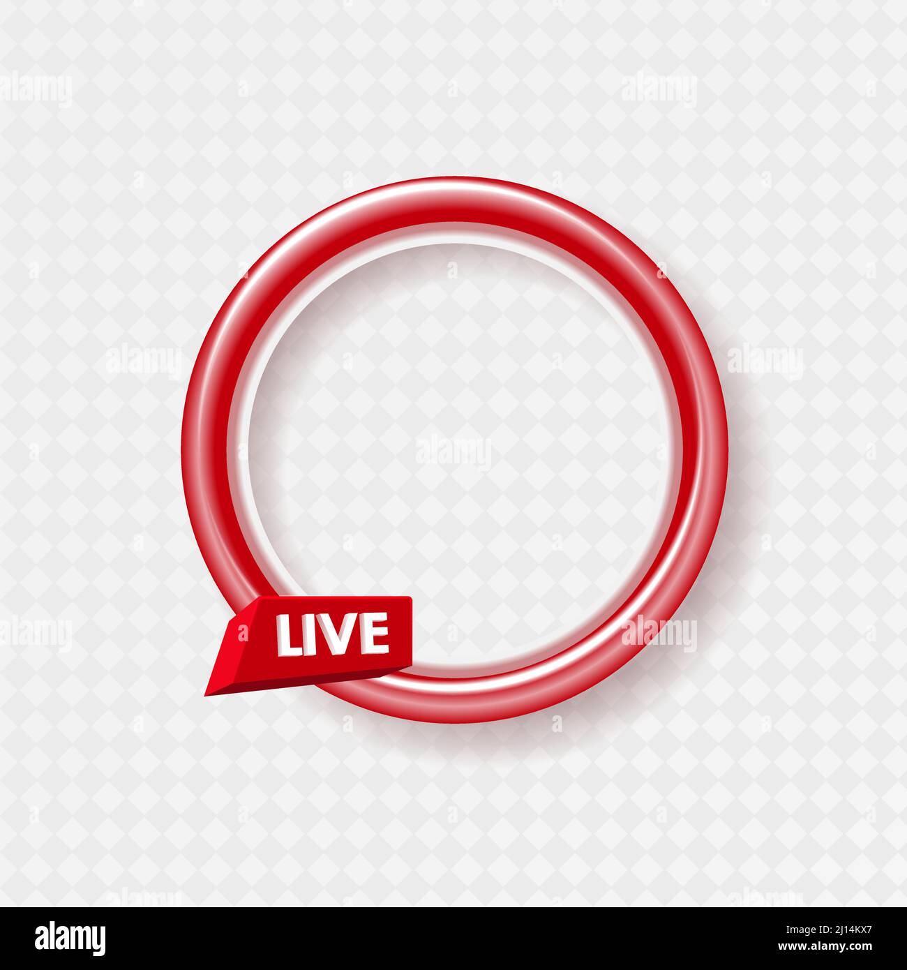 Instagram Live Icon interface, frame Live Stories, streaming vidéo. Illustration de Vecteur