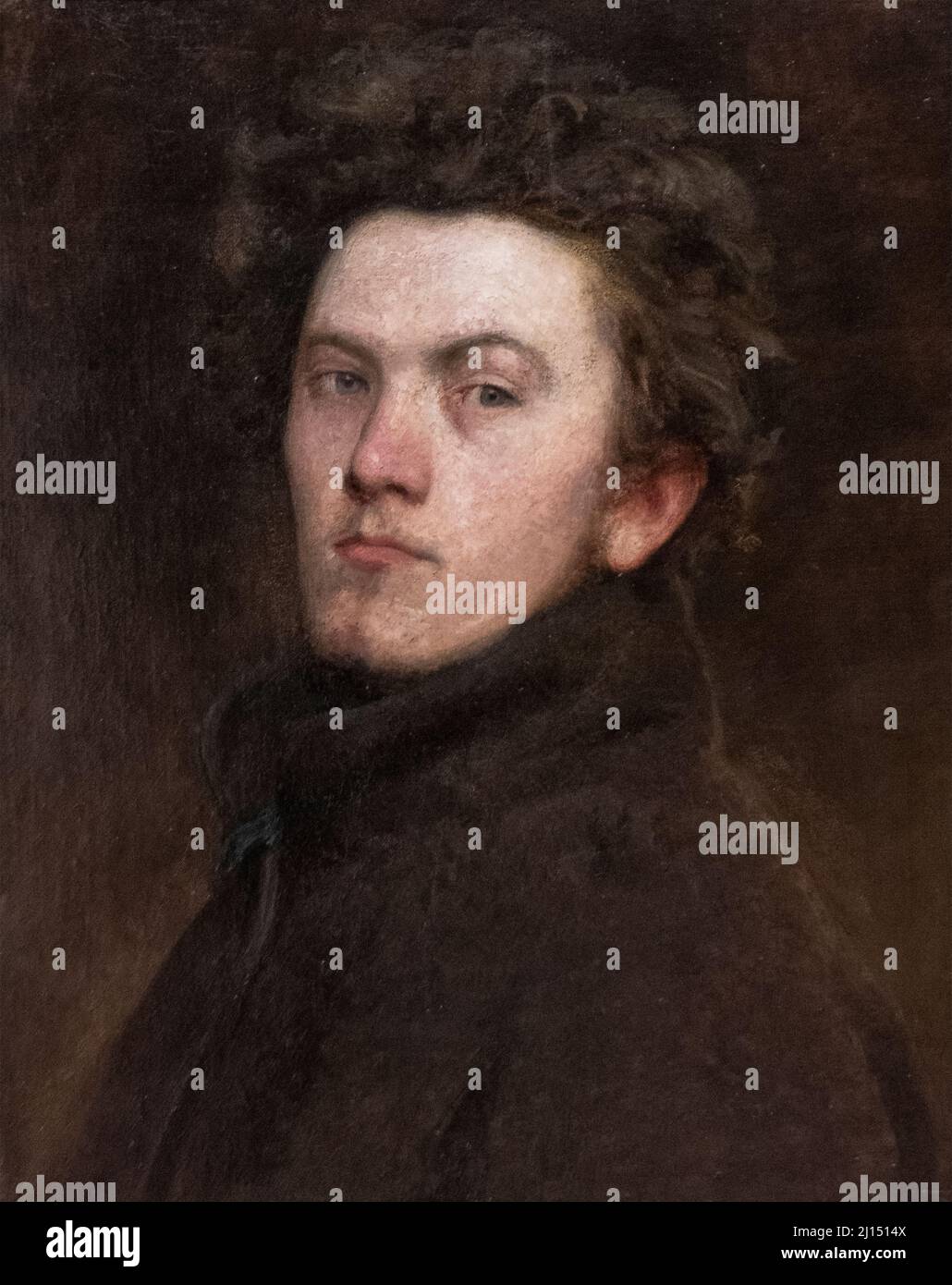 Bertalan Szekely - Auto-portrait (1862) Banque D'Images