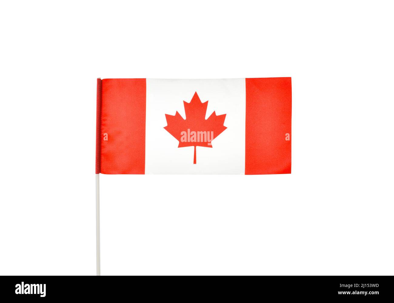 Drapeau du Canada sur fond blanc Banque D'Images