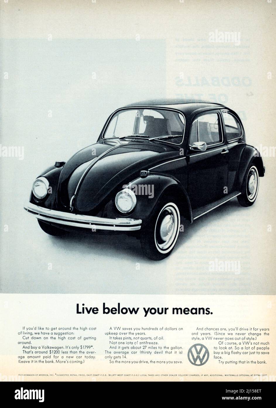 Vintage 4 août 1969 publicité « ports Illustrated », États-Unis Banque D'Images