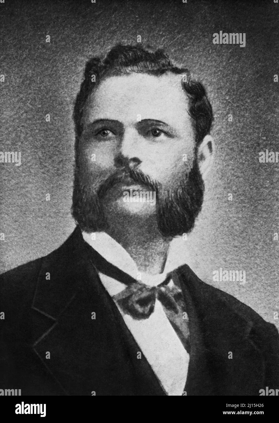 Thomas Shaw (1846-1895), soldat américain de Buffalo dans l'armée américaine et récipiendaire de la Médaille d'honneur pour ses actions en 1881 à Carrizo Canyon, W.E.B. Collection du Bois Banque D'Images