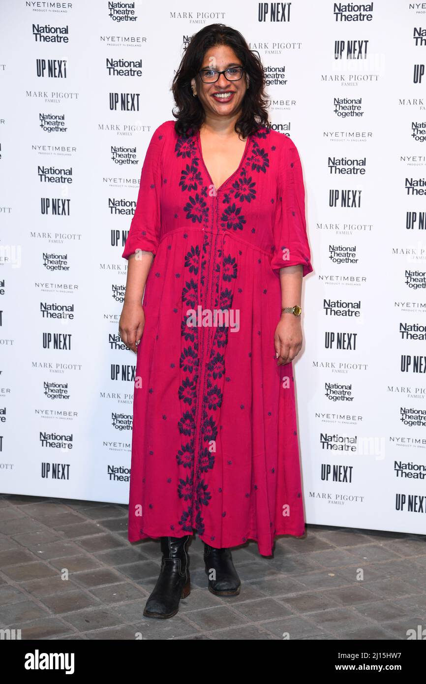 Londres, Royaume-Uni. 22 mars 2022. Indhu Rubasingham assistait au Gala The National Theatre Up Next, au National Theatre de Londres. Date de la photo: Mardi 22 mars 2022. Le crédit photo devrait se lire: Matt Crossick/Empics/Alamy Live News Banque D'Images