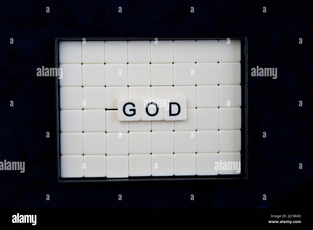 Dieu : mots composés de combinaisons de lettres Banque D'Images