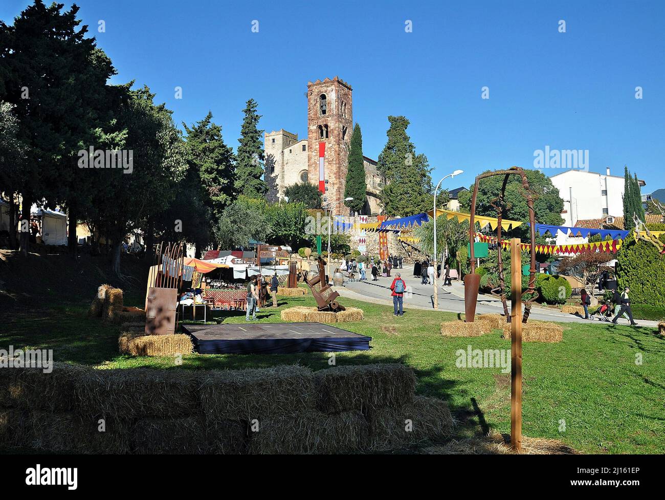Médiévale Vilamagore loisirs historiques à Sant Pere de Vilamajor dans la  région de Valles province orientale de Barcelone, Catalogne, Espagne Photo  Stock - Alamy