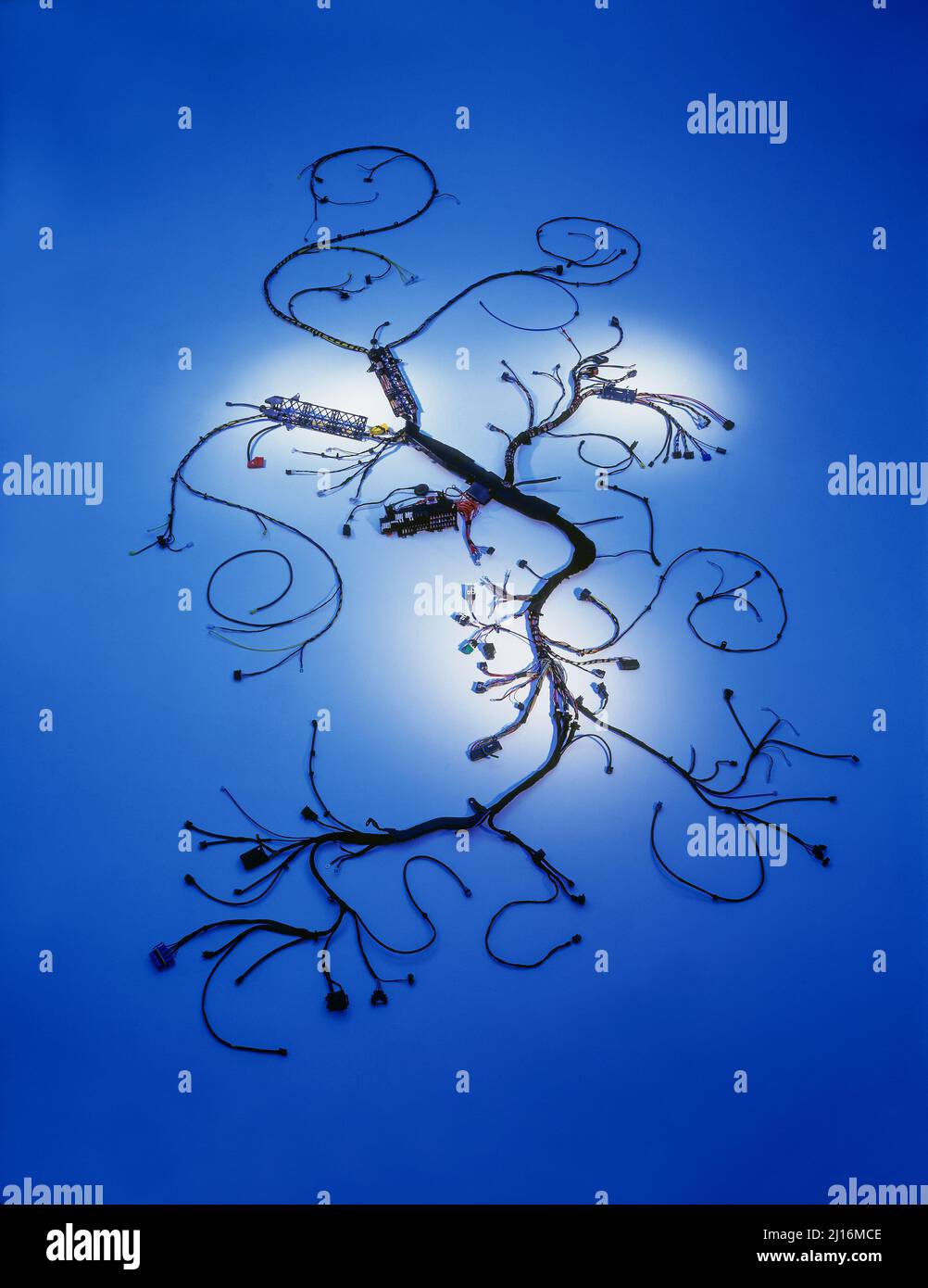 faisceau de câblage complexe pour l'industrie automobile Banque D'Images
