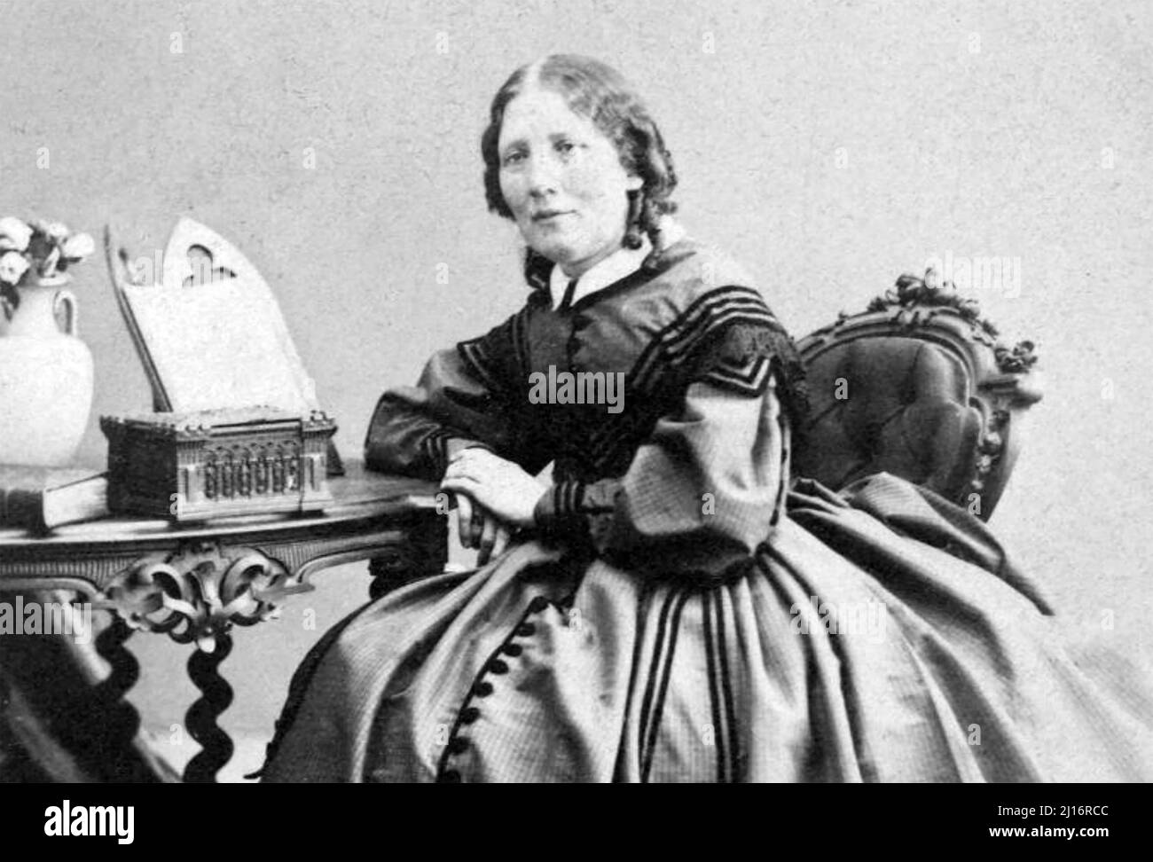 HARRIET BEECHER STOWE (1811-18906) auteur et abolitionniste américain Banque D'Images