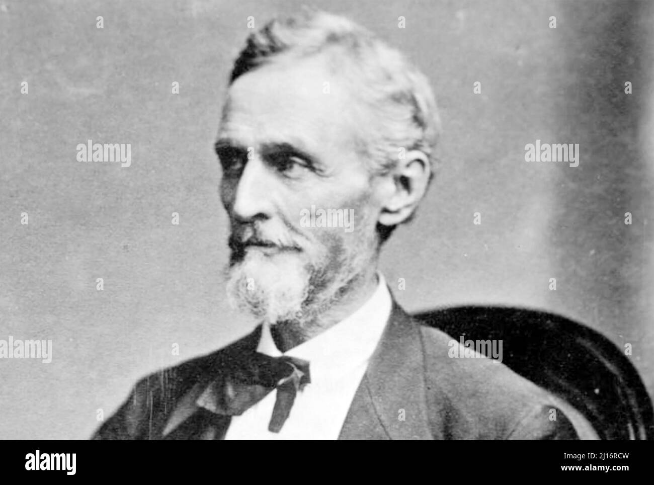 JEFFERSON DAVIS (1808-1889) politicien américain et président des États confédérés d'Amérique Banque D'Images
