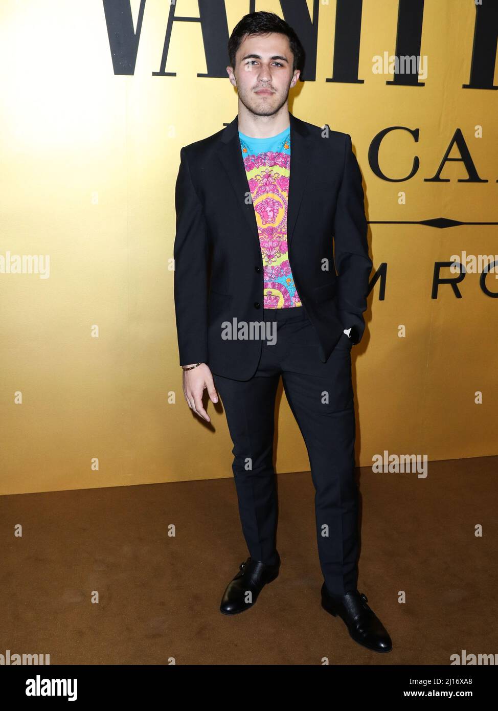 Hollywood, États-Unis. 22nd mars 2022. HOLLYWOOD, LOS ANGELES, CALIFORNIE, États-Unis - 22 MARS : Chris Olsen arrive à la Vanity Party: Une nuit pour jeunes Hollywood organisée par Vanity Fair au Musso et Frank Grill le 22 mars 2022 à Hollywood, Los Angeles, Californie, États-Unis. (Photo de Xavier Collin/image Press Agency) Credit: Image Press Agency/Alay Live News Banque D'Images