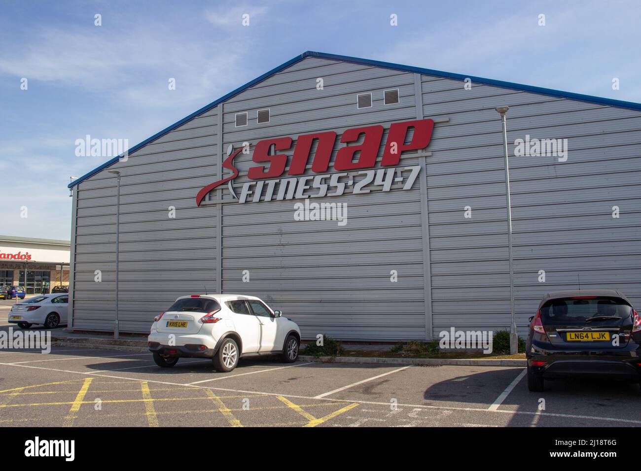EXETER, DEVON, Royaume-Uni - 21 SEPTEMBRE 2021 Snap Fitness Alphington Road, Marsh Barton Banque D'Images