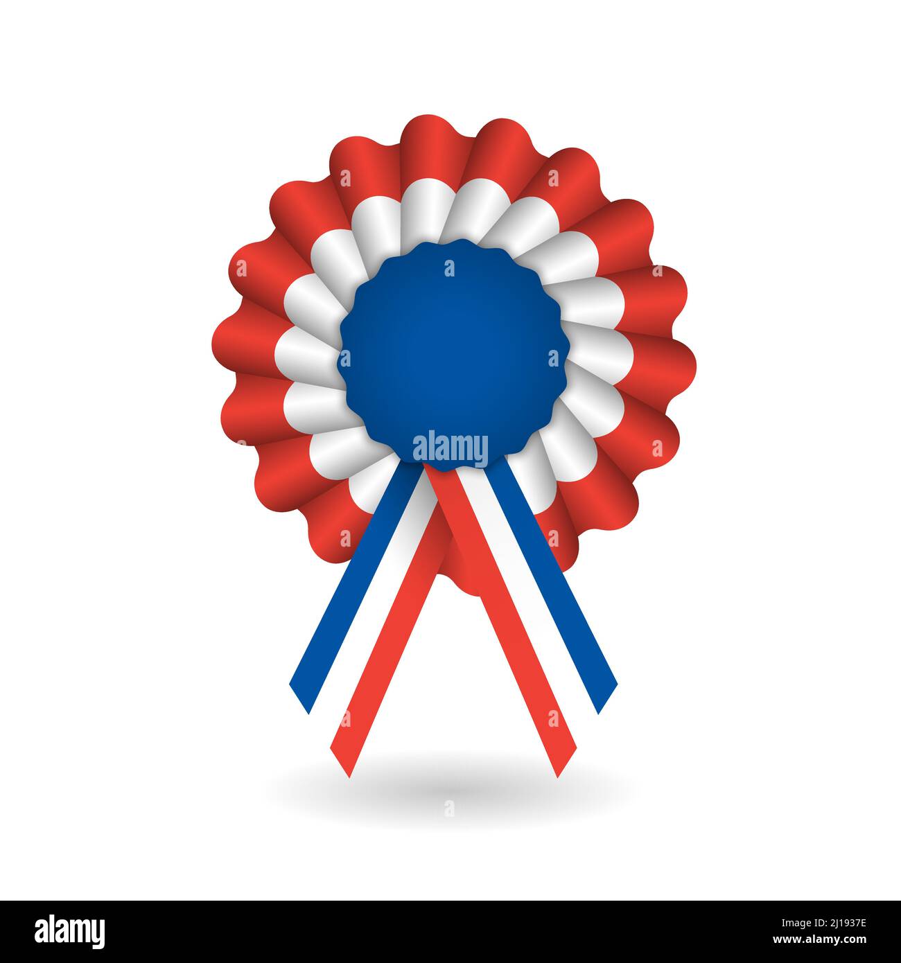 Carade tricolore nationale de France Illustration de Vecteur