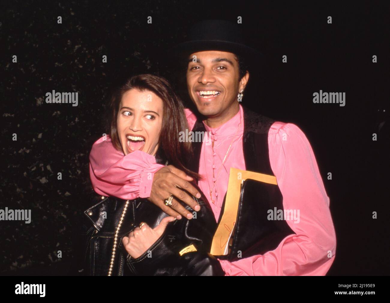 Micki Free et Leslie Bega 1990 crédit: Ralph Dominguez/MediaPunch Banque D'Images