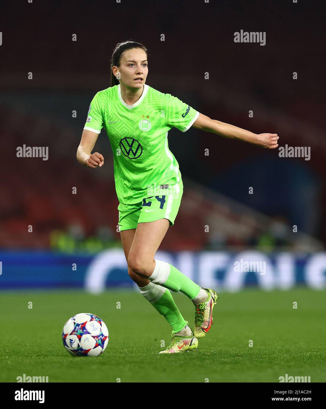 Londres, Angleterre, 23rd mars 2022. Joelle Wedemeyer de VFL Wolfsburg lors du match de l'UEFA Womens Champions League au stade Emirates de Londres. Le crédit photo devrait se lire: David Klein / Sportimage Banque D'Images