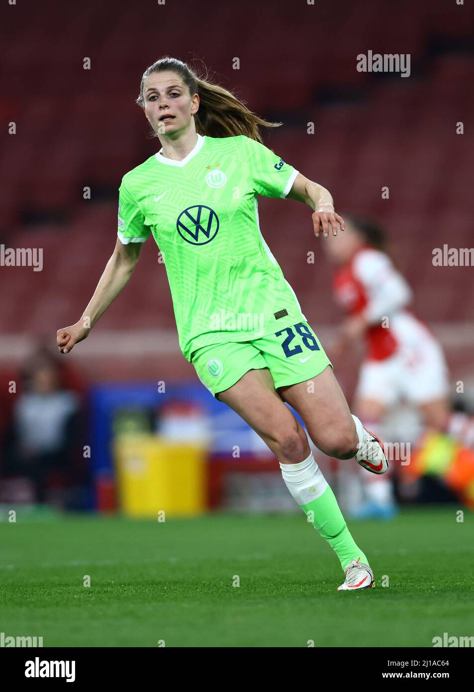 Londres, Angleterre, 23rd mars 2022. Tabea Wabmuth de VFL Wolfsburg lors du match de l'UEFA Womens Champions League au stade Emirates, Londres. Le crédit photo devrait se lire: David Klein / Sportimage Banque D'Images
