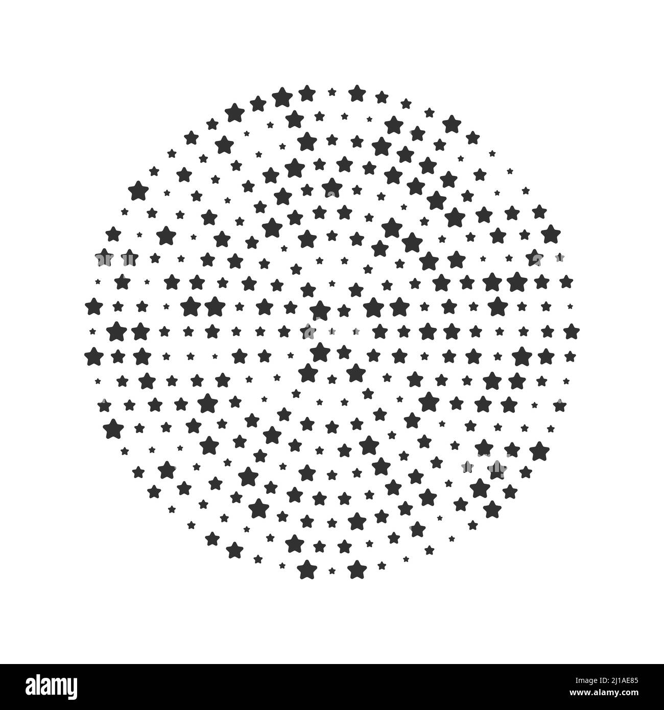 Cercles demi-ton d'étoiles. Eléments de conception.Illustration vectorielle de stock isolée Illustration de Vecteur