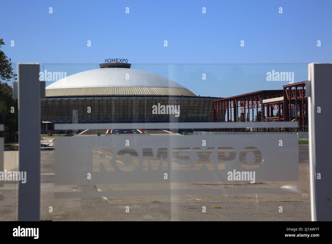 MESsegelände Romexpo, Bucarest, Roumanie (Aufnahmedatum kann abweichen) Banque D'Images