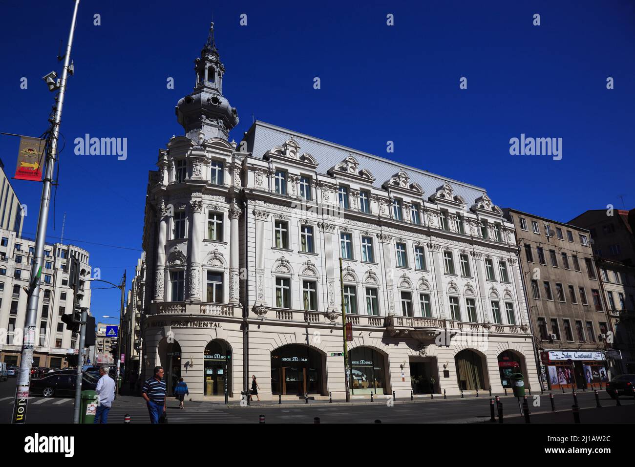 Hotel Continental in einem historischen Stadthaus in Buarest, Rumänien / Hotel Continental dans une maison de ville historique à Buarest, Roumanie (Aufnahmedatu Banque D'Images