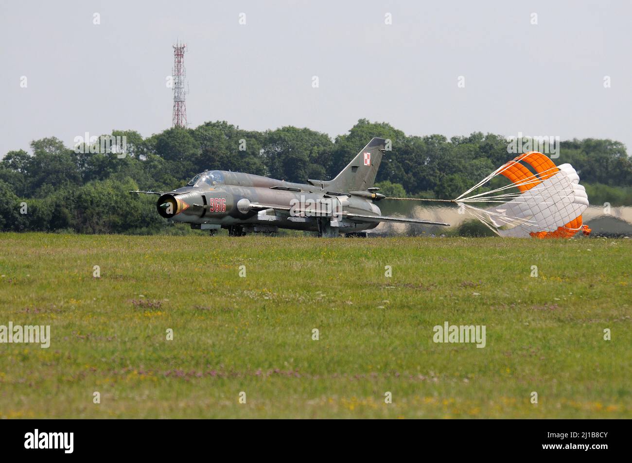 Armée de l'air polonaise su-22. Banque D'Images