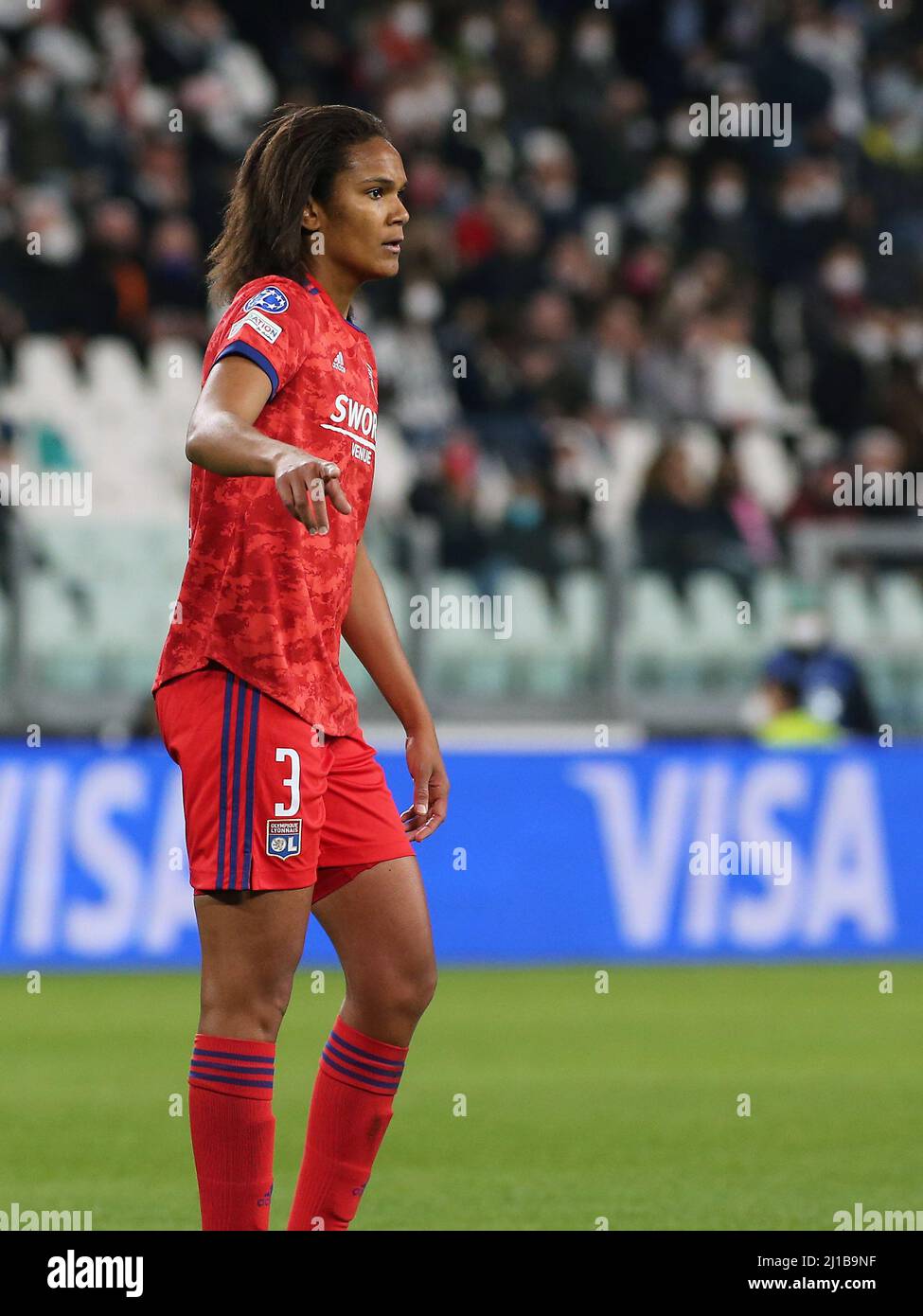 Allianz Stadium, Turin, Italie, 23 mars 2022, Wendie Renard (OLYMPIQUE LYONNAIS) pendant Juventus Women contre Olympique Lyonnais - UEFA Champions Leagu Banque D'Images
