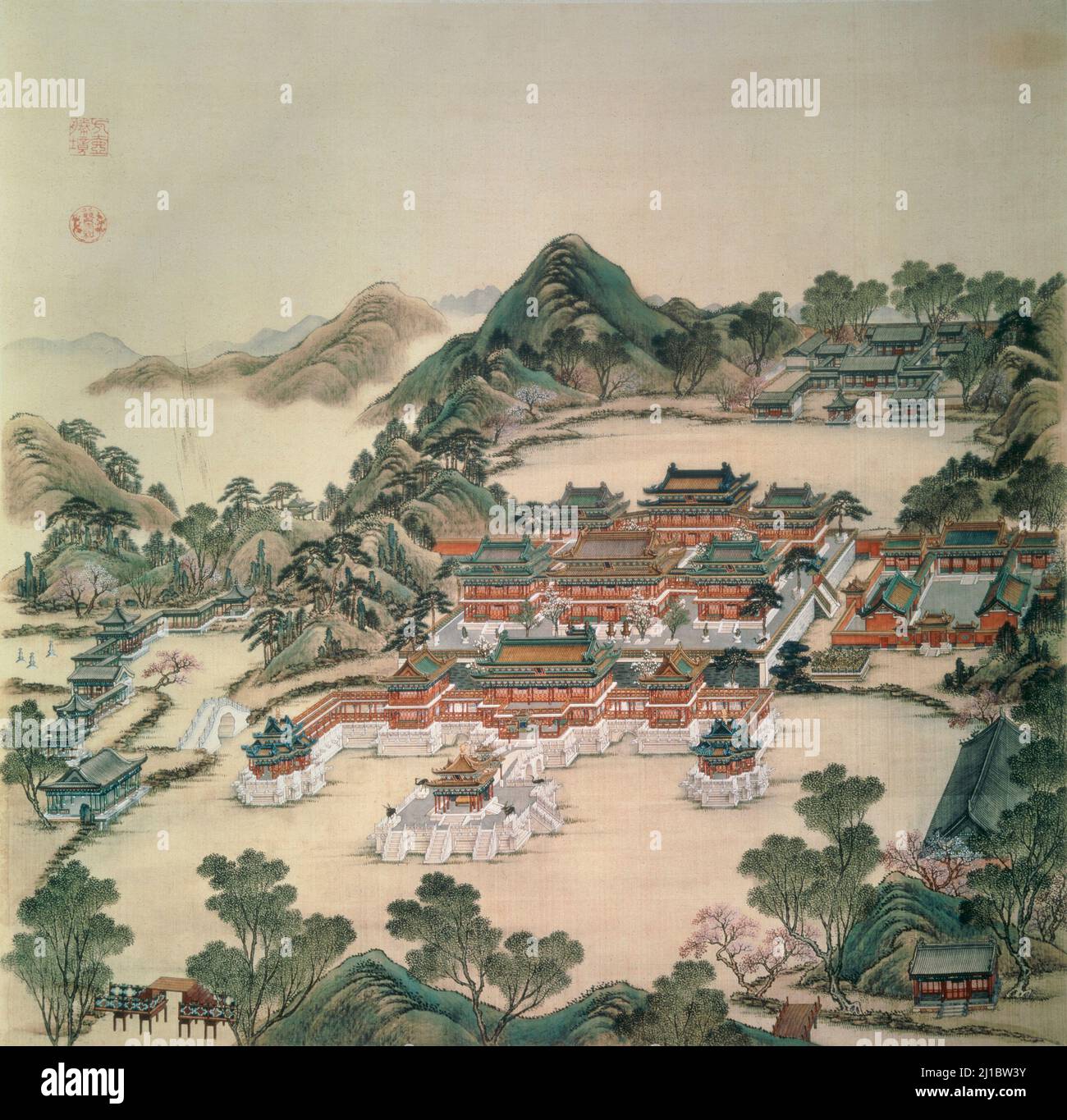 Yuanming Yuan: Le jardin de la clarté parfaite Banque D'Images