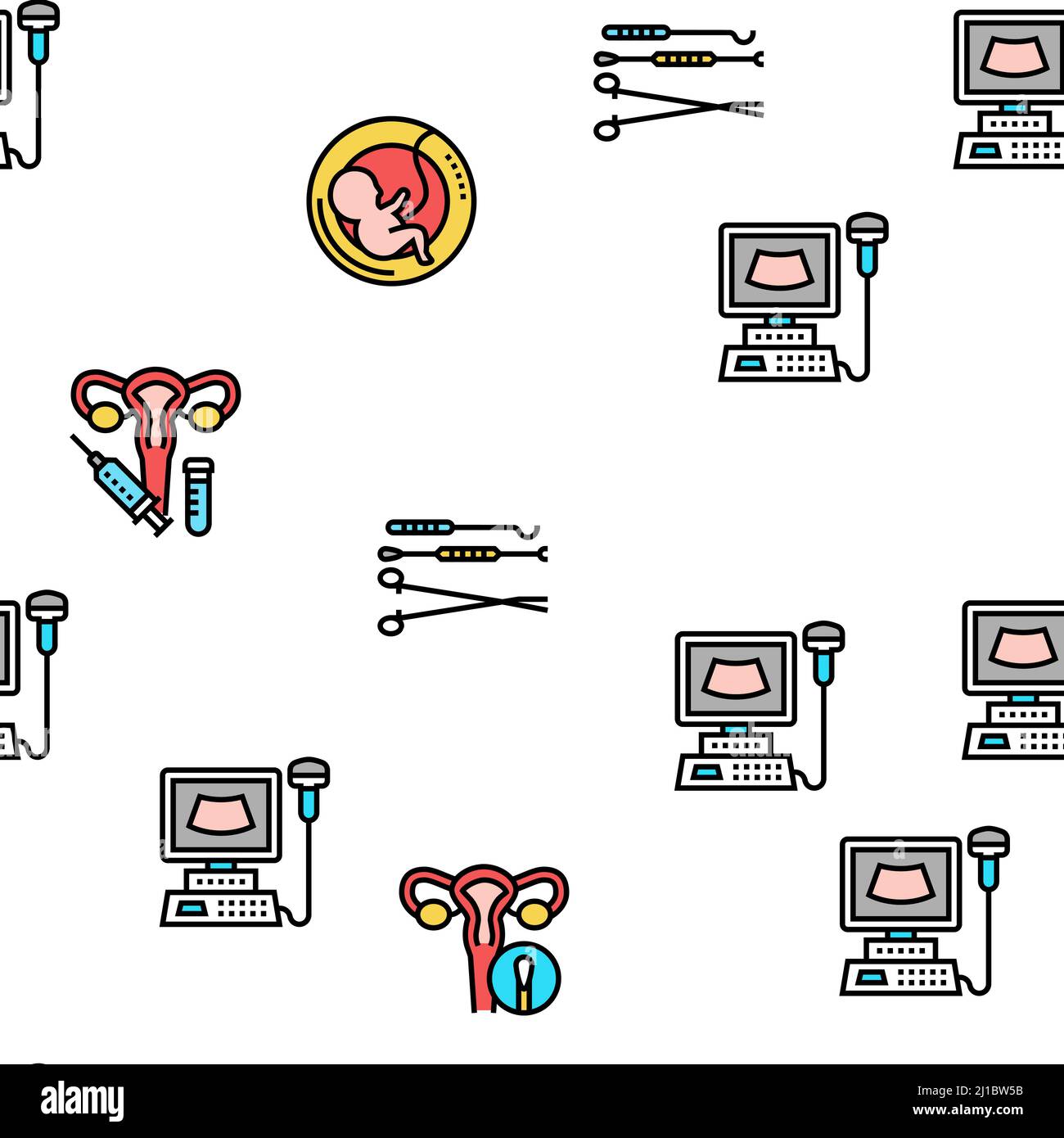 Schéma transparent vectoriel de traitement gynécologique Illustration de Vecteur