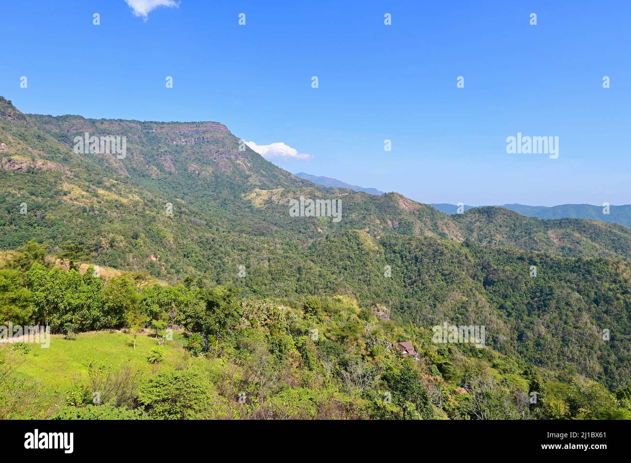 Campagne du parc national de Khao Kho Banque D'Images