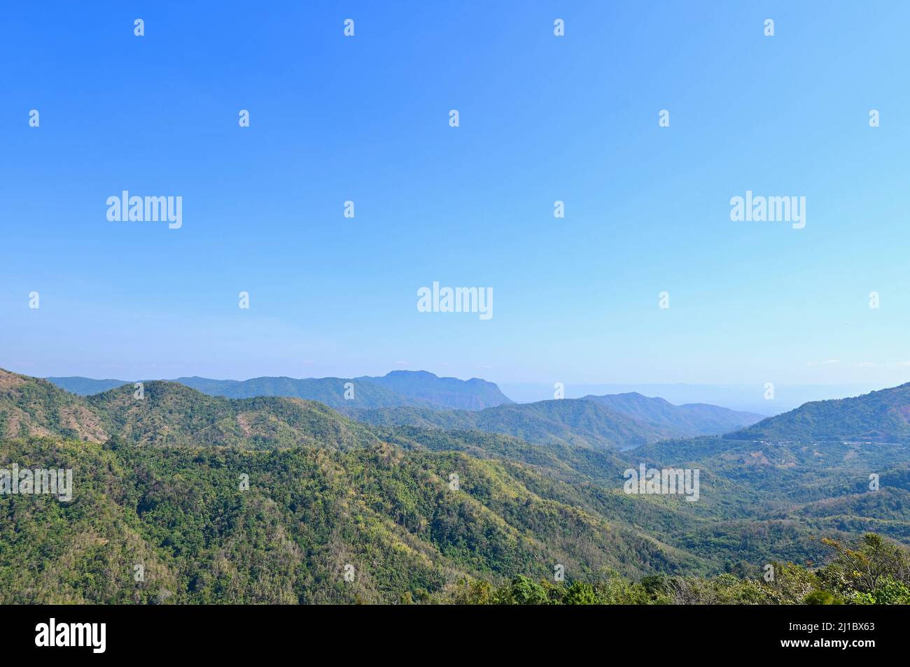 Chaîne de montagnes du parc national de Khao Kho Banque D'Images
