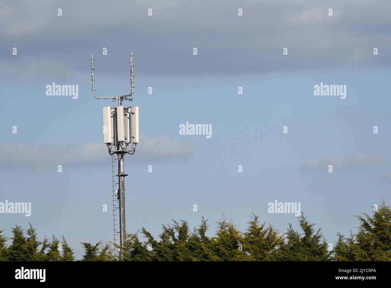 Mât de téléphonie mobile Banque D'Images