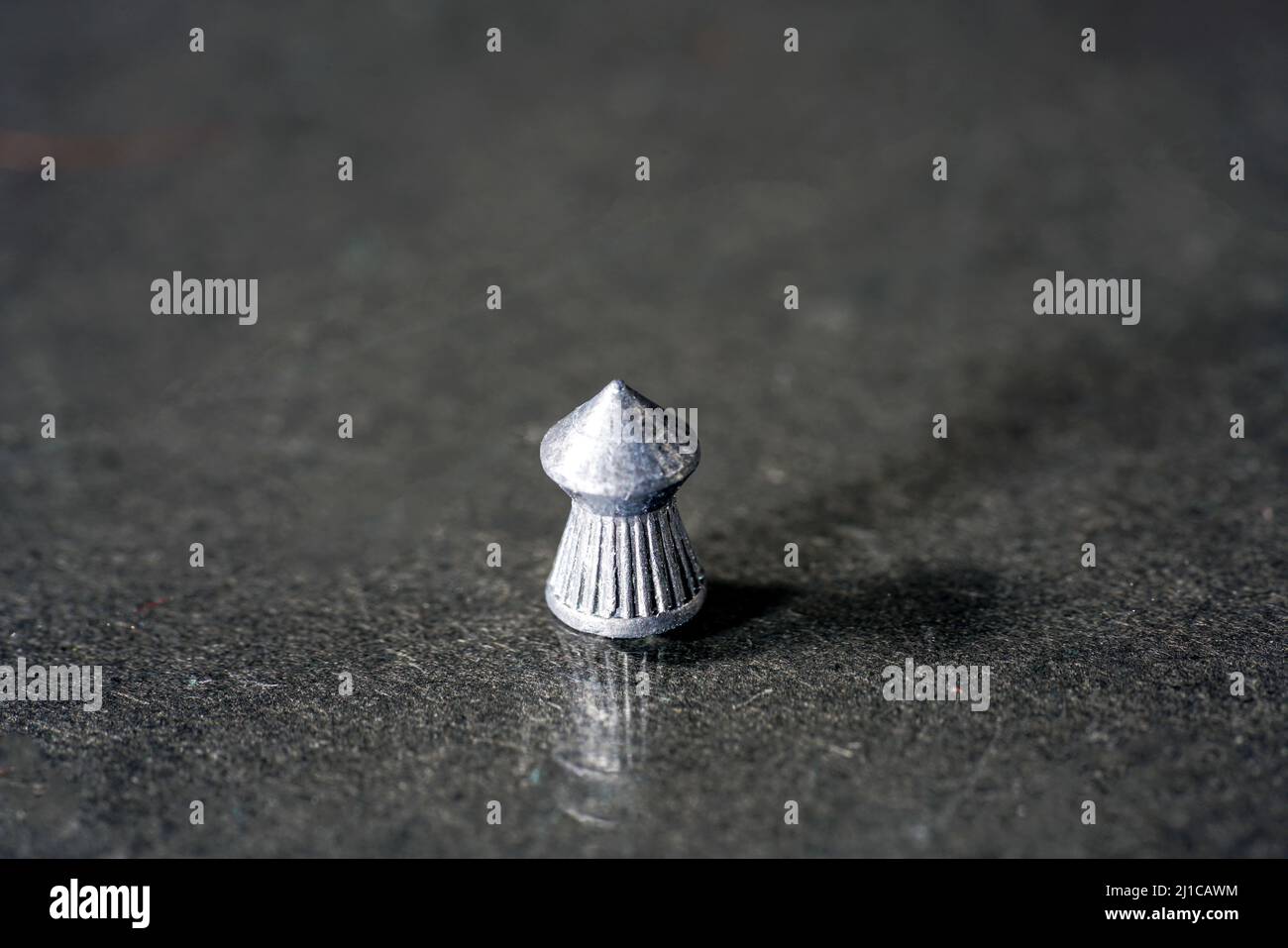 Un gros plan d'une munition pistolet à air Banque D'Images