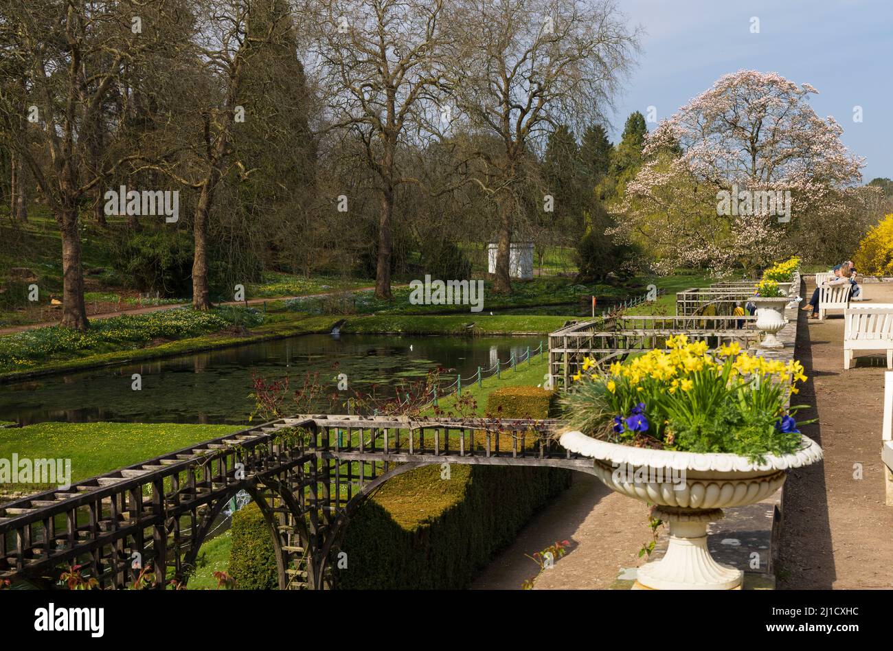 Jardins du château de St Fagans, Cardiff, pays de Galles Banque D'Images