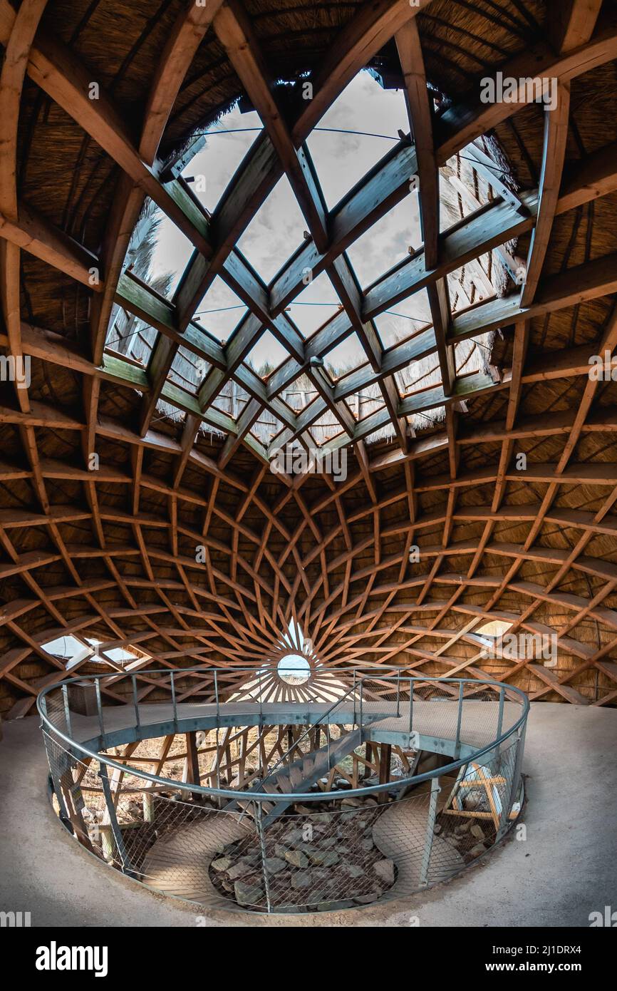 TIJ Haringvliet est un observatoire d'oiseaux à Stellendam Banque D'Images