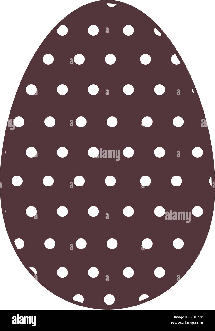 œuf de pâques en pointillé Illustration de Vecteur