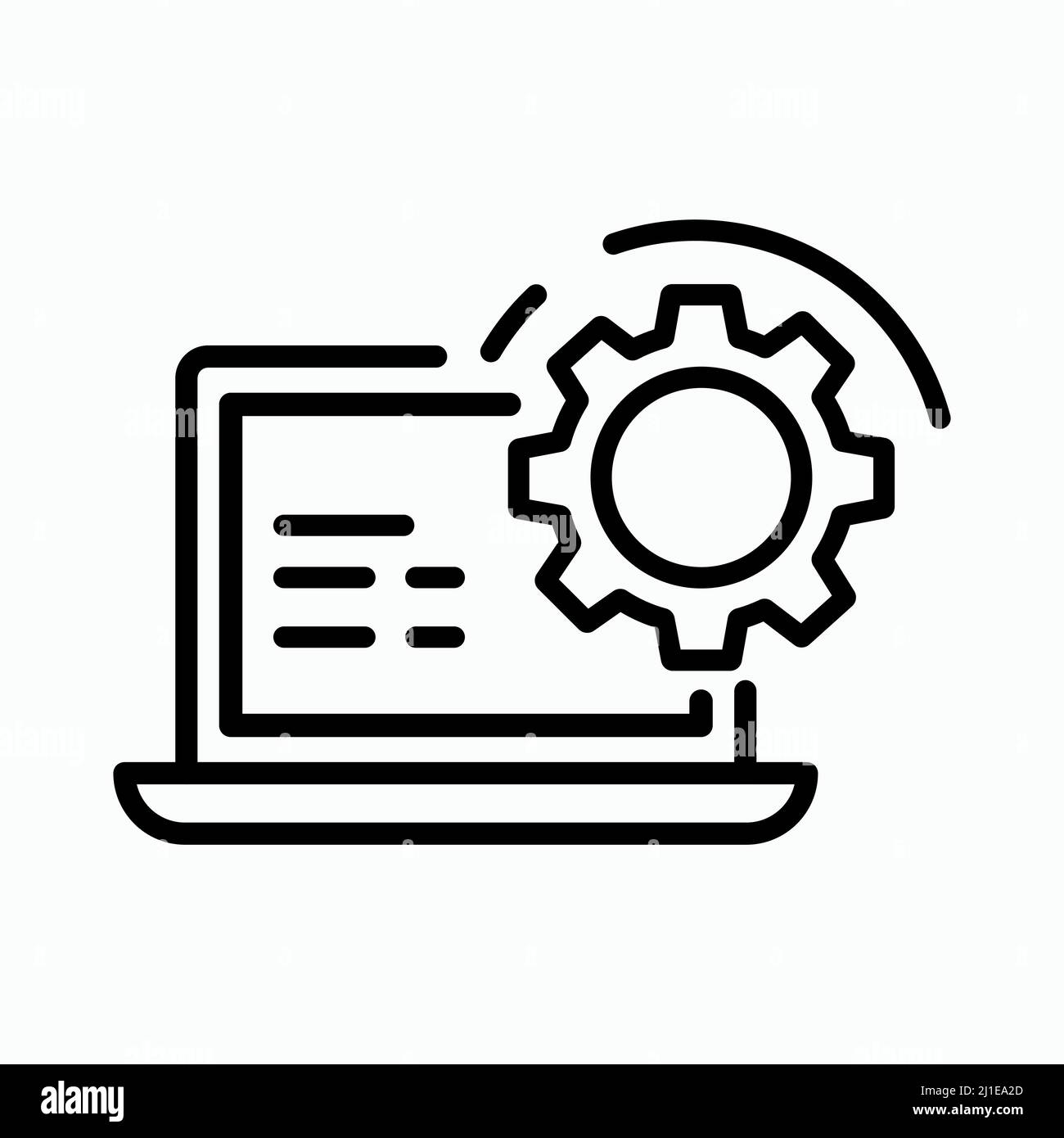 Concept de personnalisation et de configuration du serveur, Host Management Vector Glyph Icon Design, Abstract Vector Icon sur le blanc, Illustration isolée pour Illustration de Vecteur