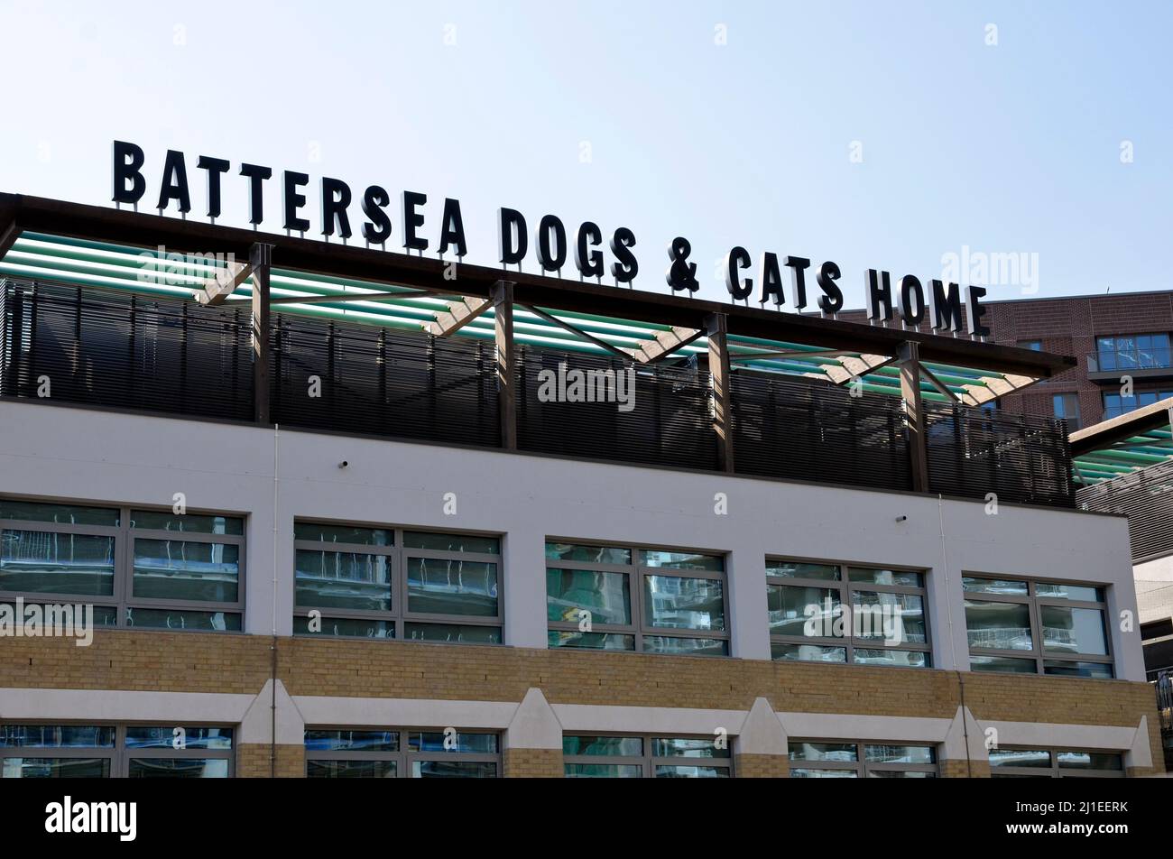 Battersea Dogs and Cats Home à Battersea, Londres Banque D'Images