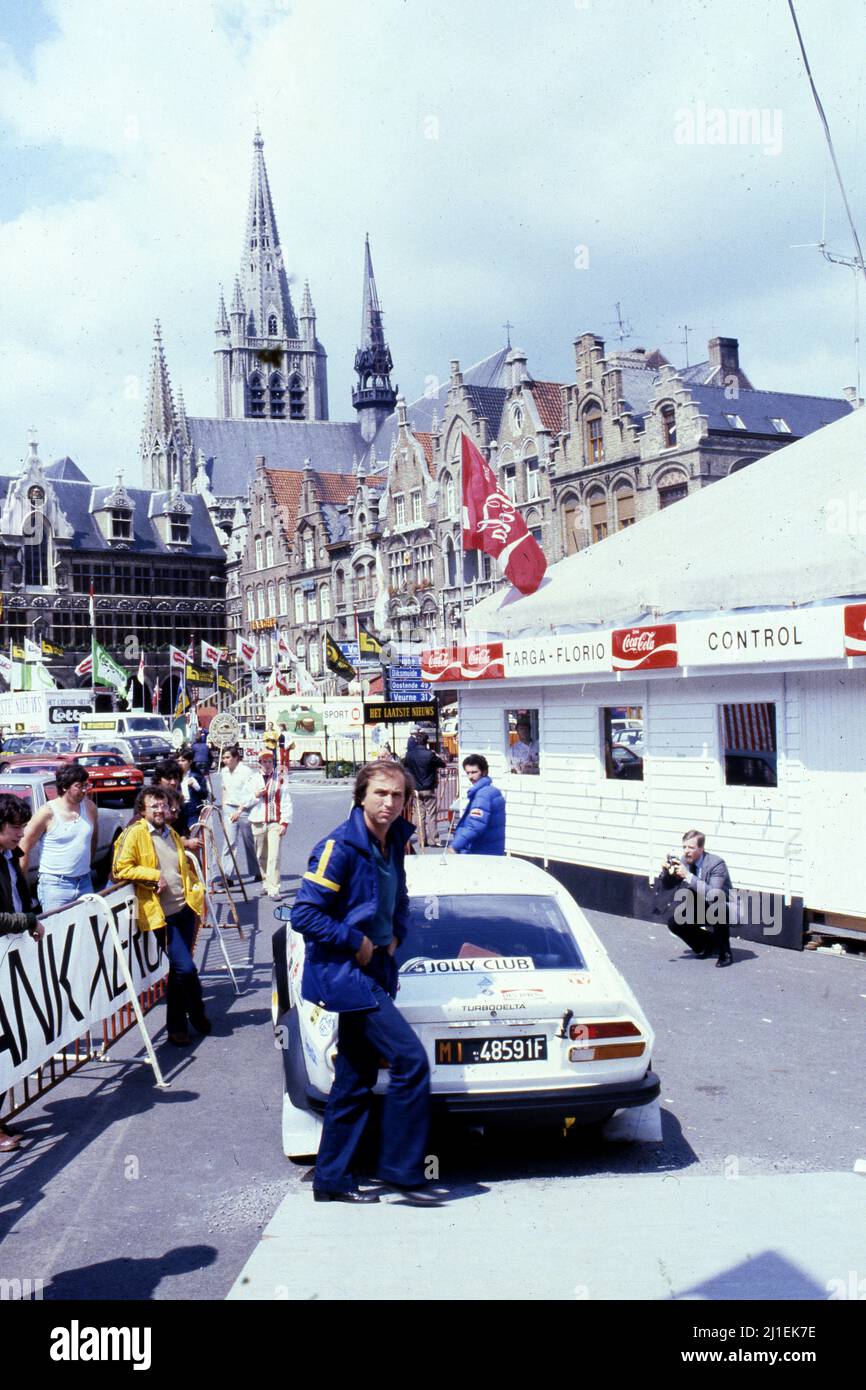 Maurizio Verini (ITA) Alfa Romeo Alfetta GTV Turbodelta GR4 Autodelta Jolly Club Banque D'Images