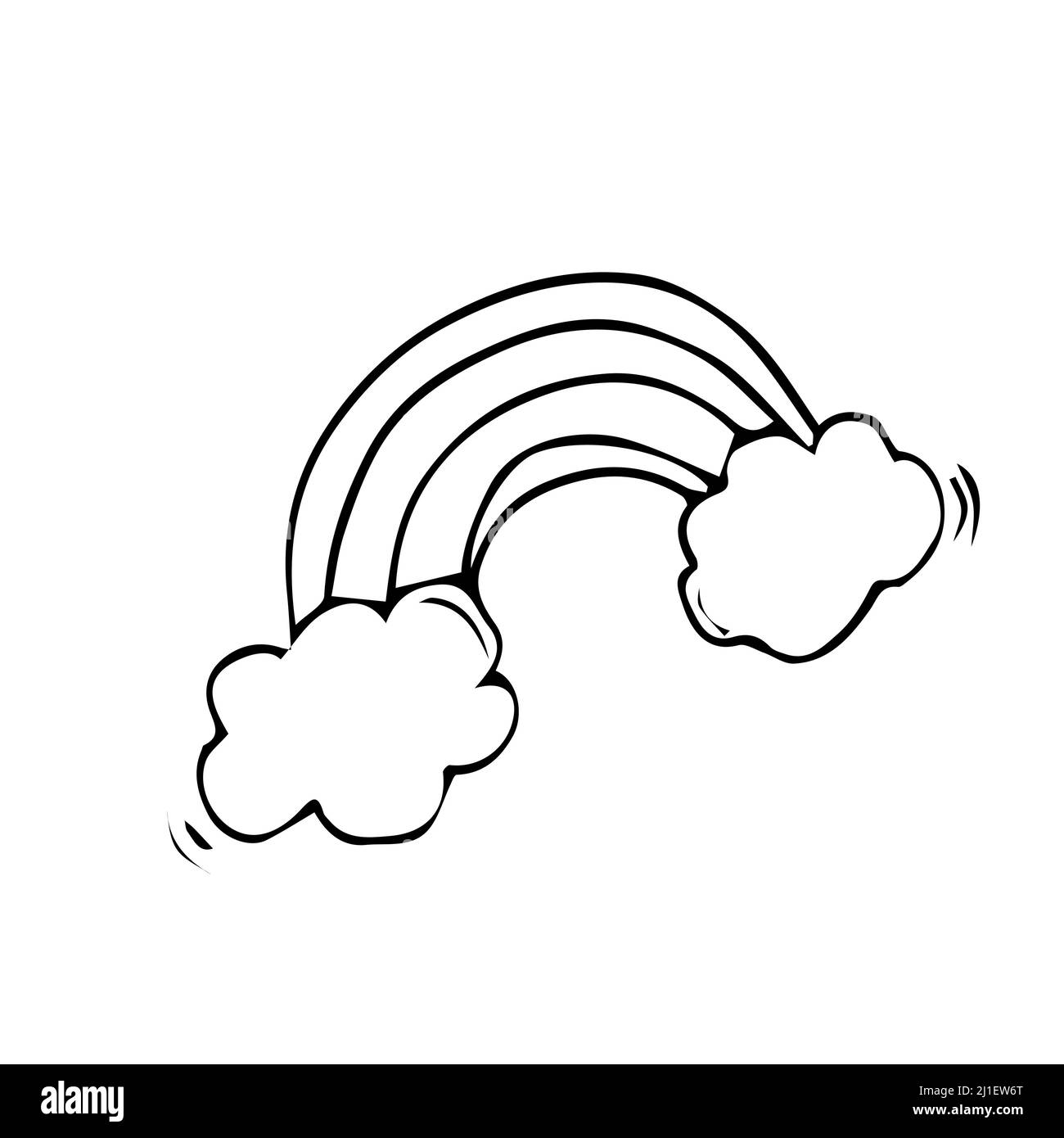 Dessin arc en ciel Banque d'images noir et blanc - Page 2 - Alamy