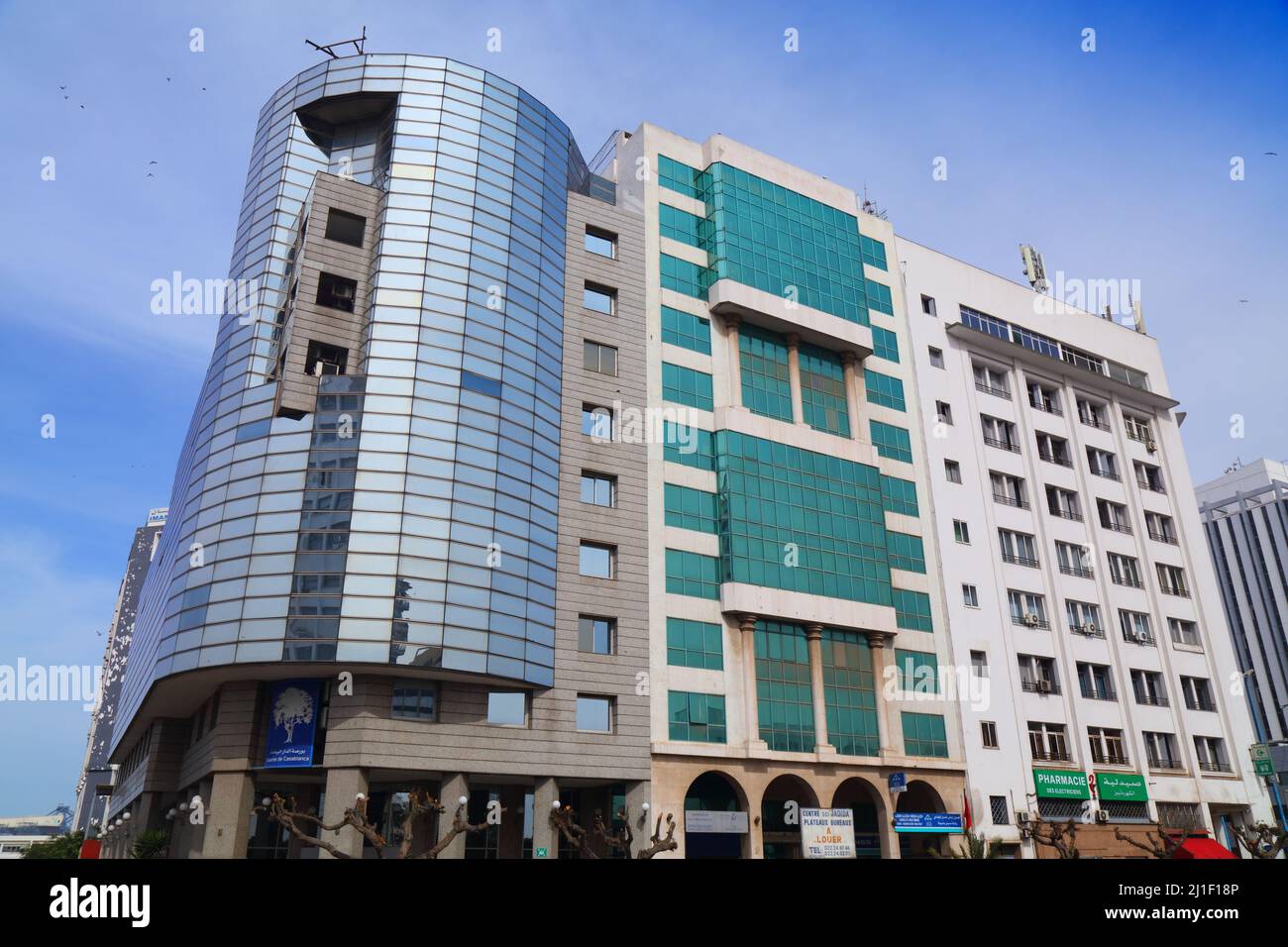 CASABLANCA, MAROC - 22 FÉVRIER 2022 : Bourse de Casablanca (CSE) également connue sous le nom de Bourse de Casablanca. L'un des plus grands marchés boursiers du système Middle EAS Banque D'Images