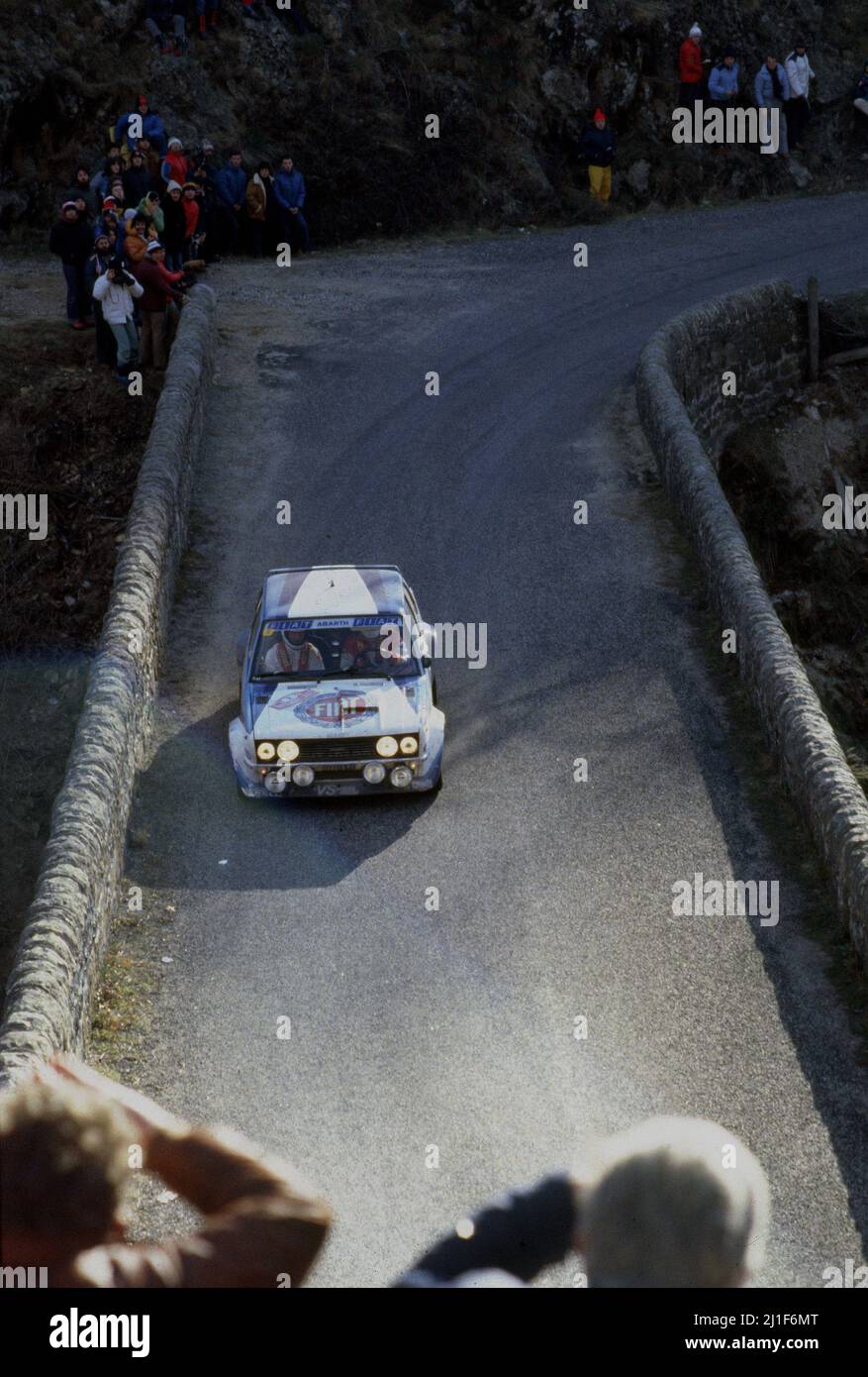 Markku Alen (fin) Ilkka Kivimaki (fin) Fiat 131 Abarth GR4 Fiat Auto Banque D'Images