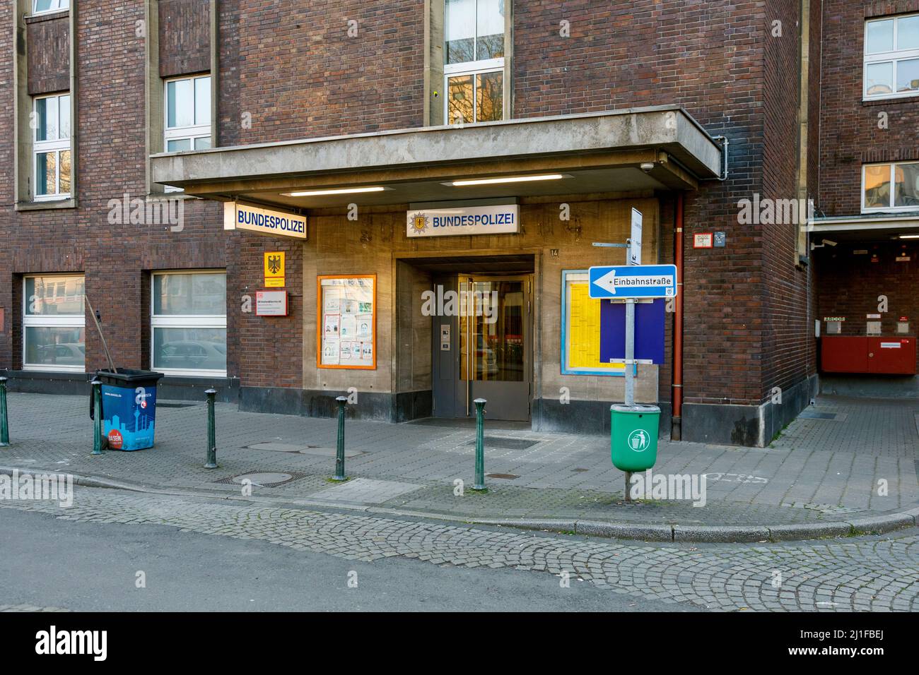 Police fédérale à la gare principale Banque D'Images