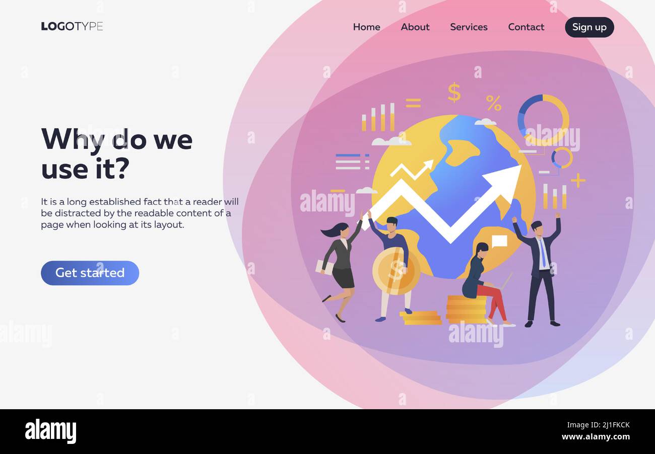 Les travailleurs se cramponnaient à des négociations dans le monde entier. Planète, finance, infographies. Concept d'efficacité. L'illustration vectorielle peut être utilisée pour des sujets tels que les affaires, la wor Illustration de Vecteur