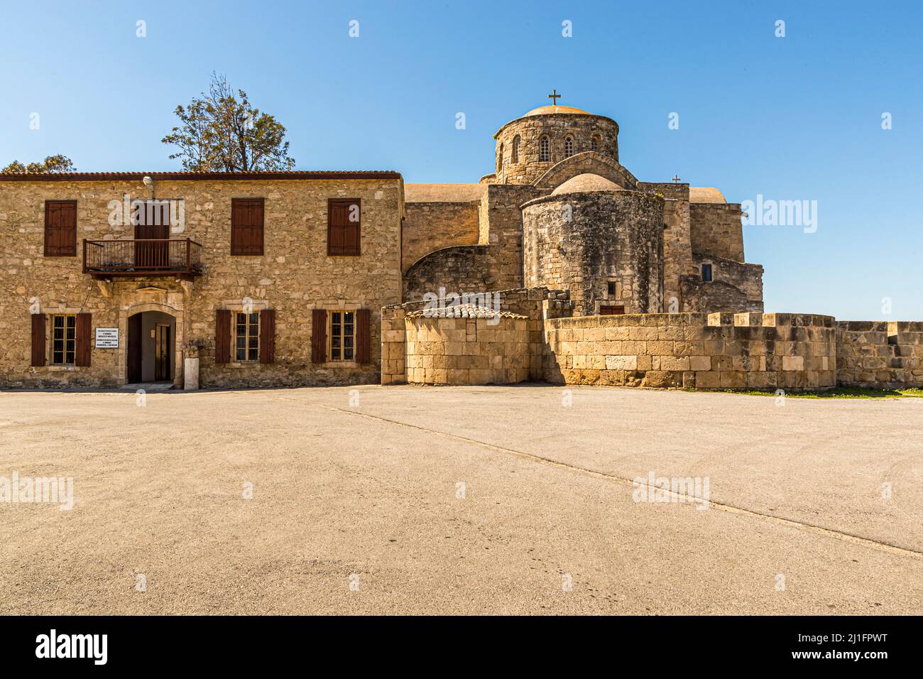 La chapelle Saint-Barnabas est aujourd'hui un musée emblématique à Tuzla, République turque de Chypre-Nord (TRNC) Banque D'Images