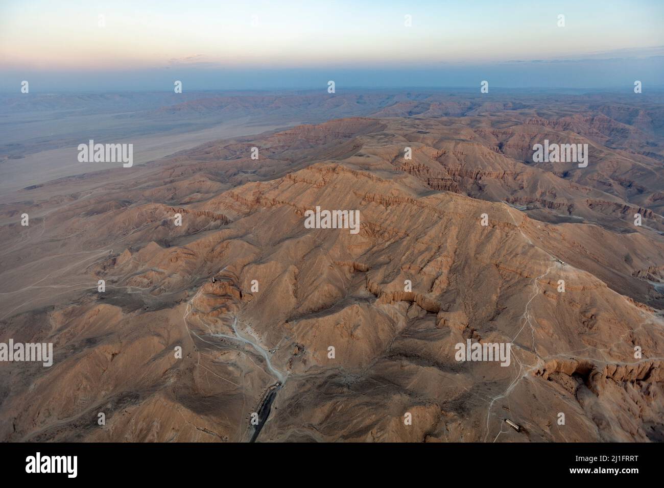 Vallée de la Reine, Louxor, vue depuis les airs Banque D'Images