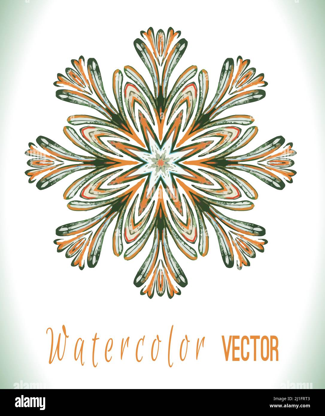 Cadre fleuri dessiné à la main avec éléments naturels.magnifique carte avec couronne fleurie Illustration de Vecteur