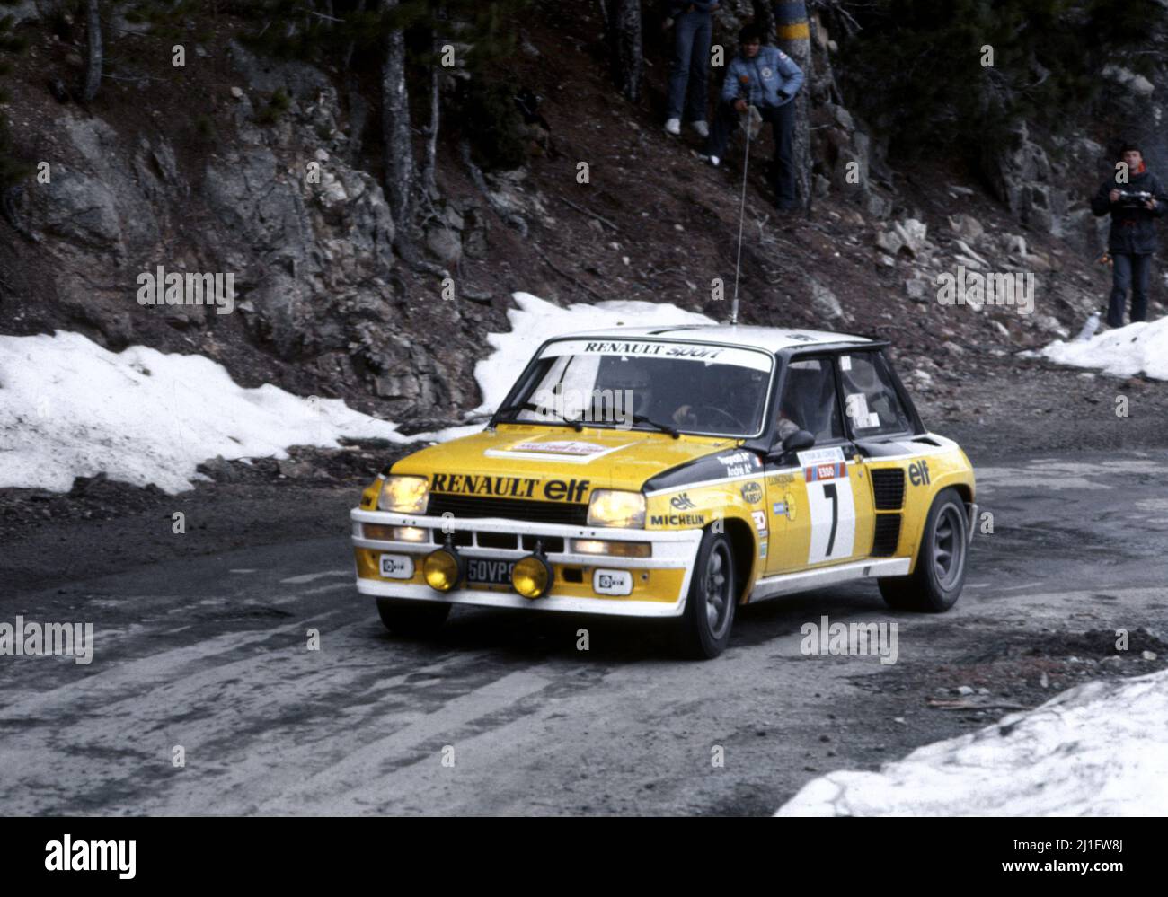 Photo Dédicacée Jean Ragnotti, Rallye WRC Renault Monte Carlo R5 Turbo (années 80)