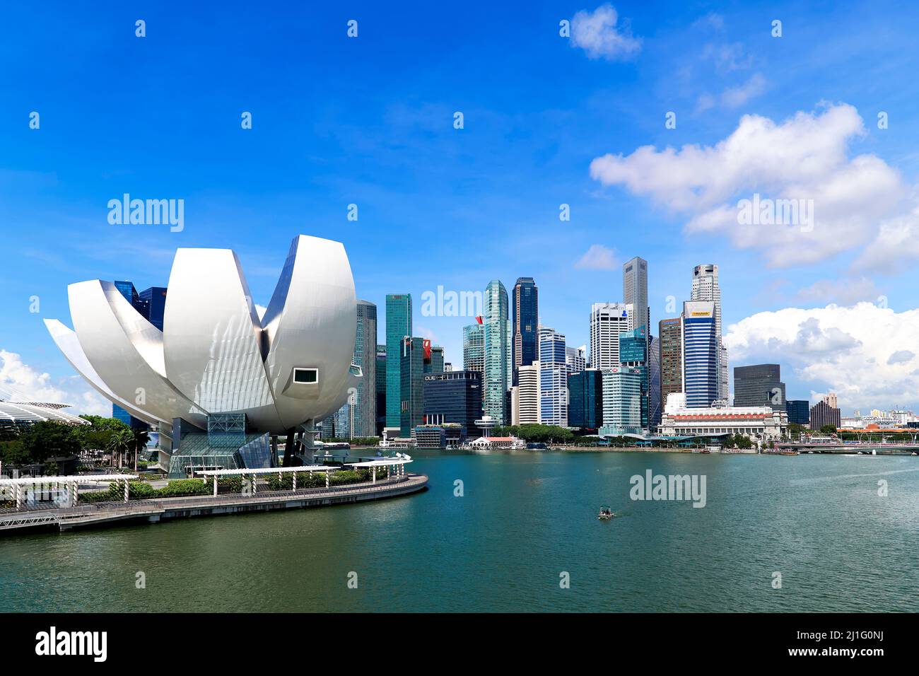 Singapour. Musée ArtScience à Marina Bay Banque D'Images