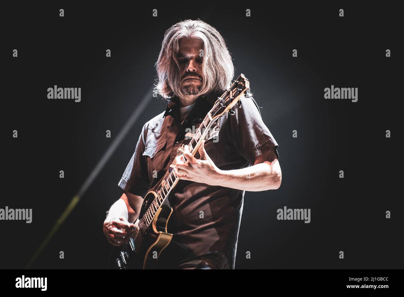 DANEMARK, COPENHAGUE, COPENHELL FESTIVAL 2019: Adam Jones, guitariste du groupe de rock américain, en direct sur scène pour la tournée européenne à Copenhague, au Copenhell Festival 2019. Banque D'Images