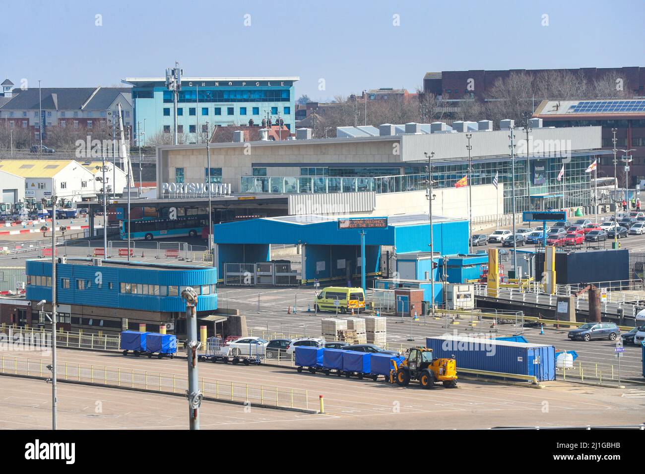 Portsmouth International Port, Portsmouth, Hampshire, Royaume-Uni. Banque D'Images